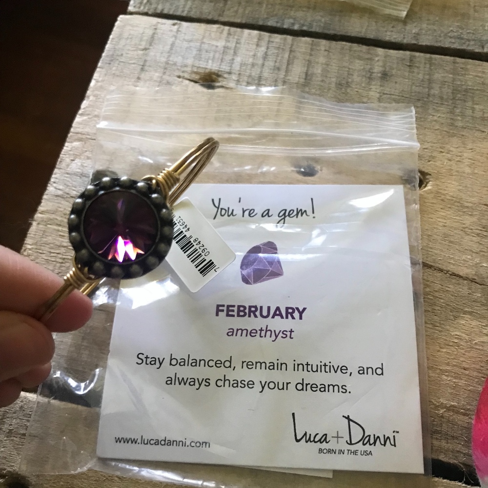 Luca and Danni Gold February Bracelet